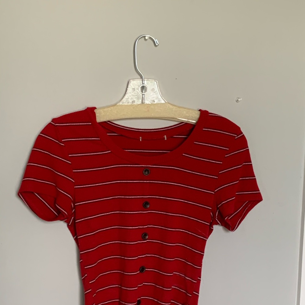 Striped crop top